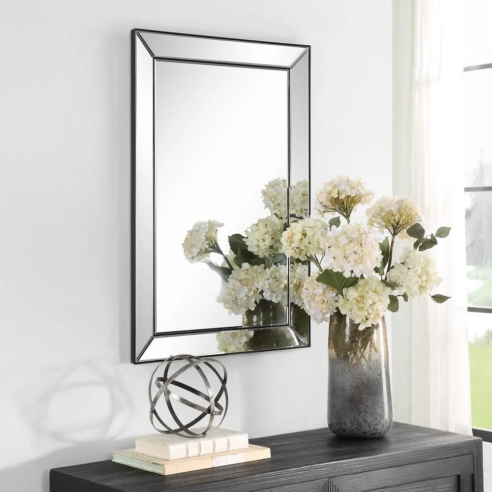 Casa Bella Living Rectangular Thin Inner Edge Beveled Mirror