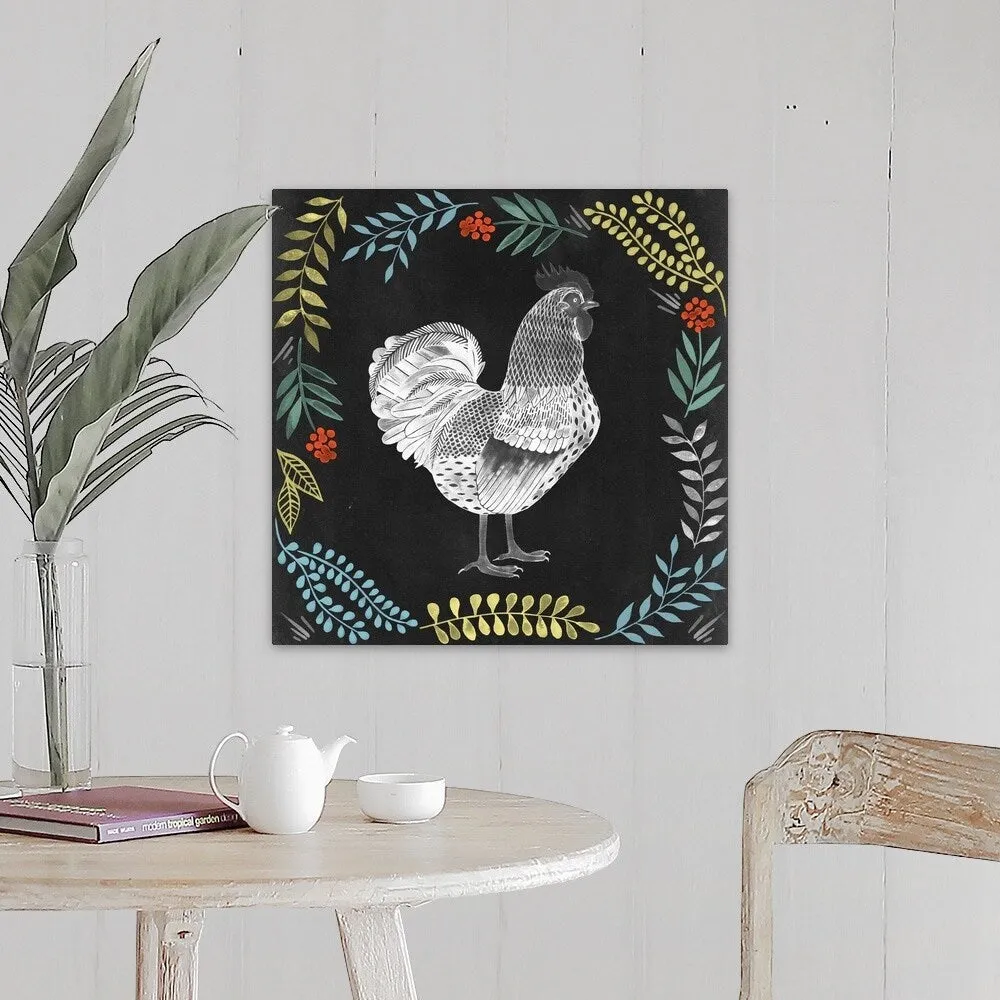 "Chalkboard Farmhouse Collection F" Canvas Wall Art